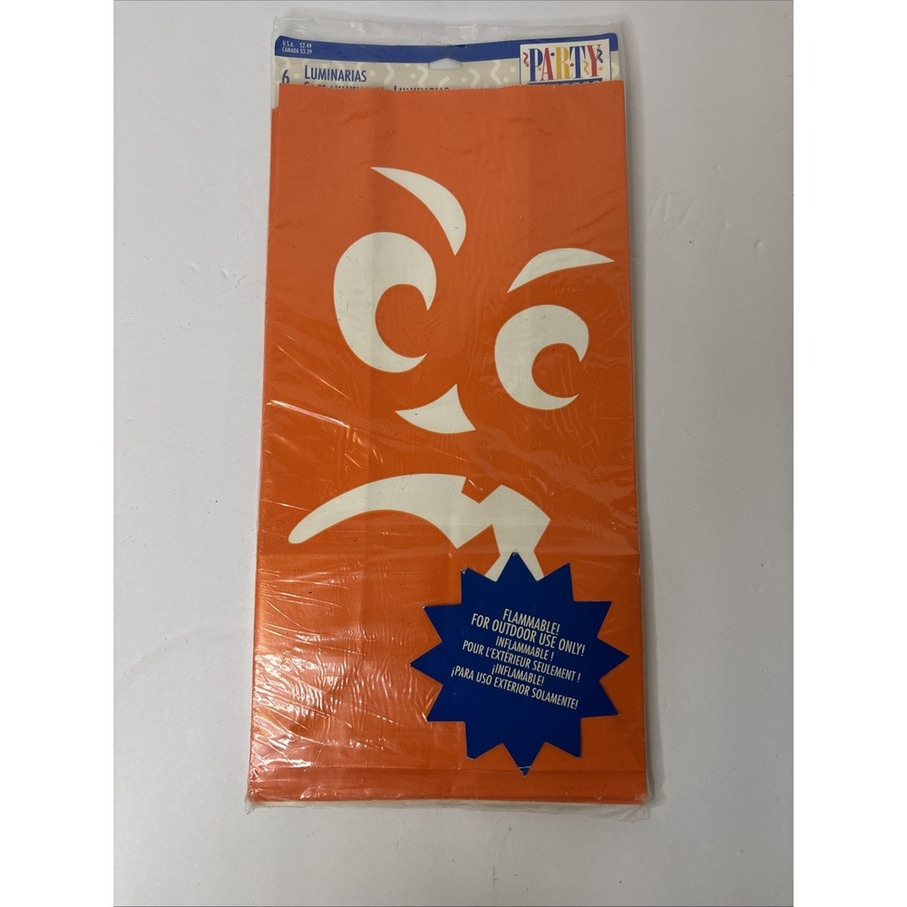 Vintage Halloween Luminarias Bags 6 Ct HHHH